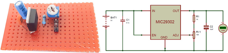 Figure 5-low dropout regulator circuit Source from circuitdigest.com