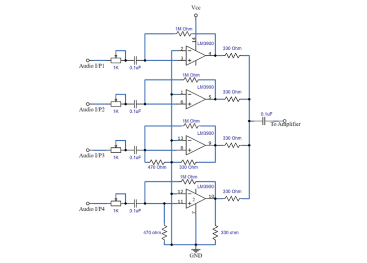 Figure6-Audio Mixer Circuit